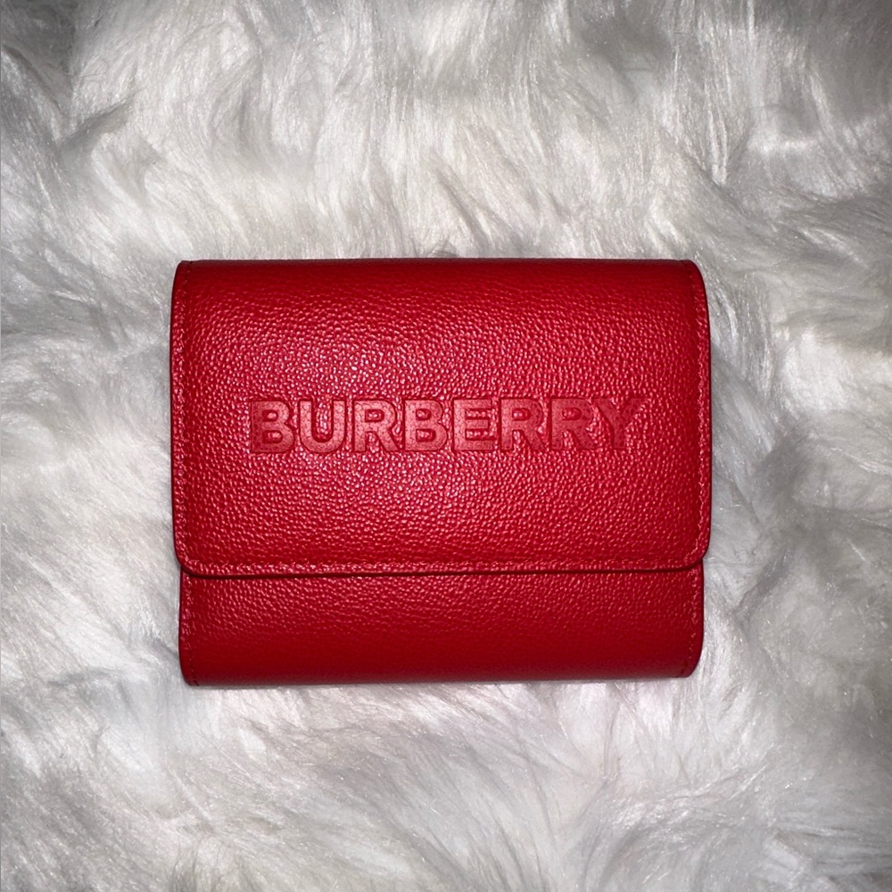 100% Authentic Red Burberry Wallet, NWT